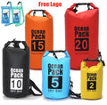 2L 3L 5L 8L 10L 15L 20L 30L 50L Boating Floating Hiking Kayak Wet Custom Logo Outdoor 500D PVC Waterproof Dry Bag