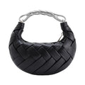 Trendy Soft PU Leather Woven Handbag Top Handle Clutch Small Crossbody Purse Women Shoulder Bag