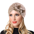 Twist Women's Turban Flower Hat Retro Elastic Thread Turban Hat