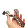 Stainless Steel One Fast Pressing Solid Wood Patch Flat Leather Free Tied Stainless Steel Outdoor Catapul Precision Slingshot