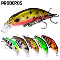 Deep Sinking Minnow Fishing Lure 5.3Cm 4.6G Plastic Hard Bait Crankbait Bass Fishing Tackle