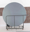 Modern Rectangle Folding Table Trolley Cart Portable Stainless Steel Frame Banquet Table for Outdoor Furniture Use