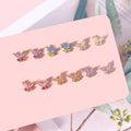 Foxi Fashion Jewelry 18k Gold Plated CZ Diamond Mini Butterfly Cute Stud Earrings