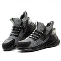RTS Grey Anti-smash Safety Sneaker Steel Toe Men's Safety Shoes Puncture-Proof Security Shoes for Work