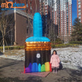 Giant Inflatable Paint Brush with Built-In Fan 210D Oxford Cloth for Roof Top Advertising Balloon Style Building Decoration