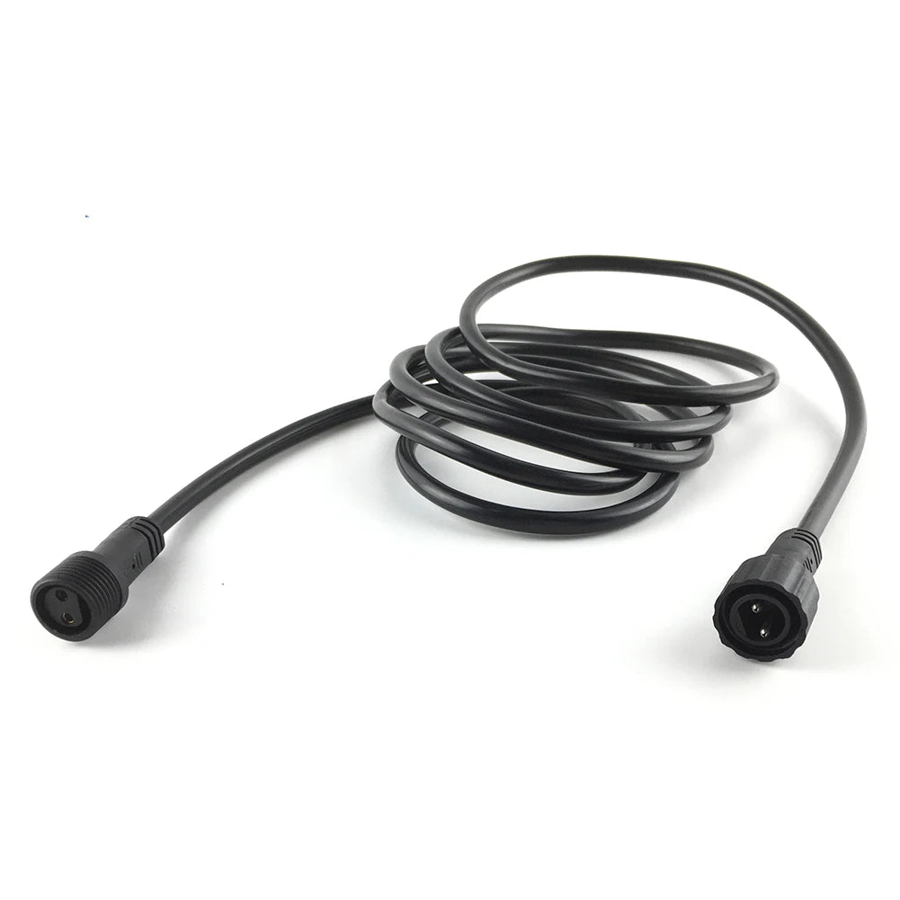 Factory Direct Sales 2PIN 2meter IP67 Waterproof Extension Cable Connect Wire Power Cord for LED Outdoor String Lights MegaBDM