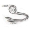 Multifunction 3 in 1 Sublimation Blank Cellphone USB Charging Cable for Daily Use