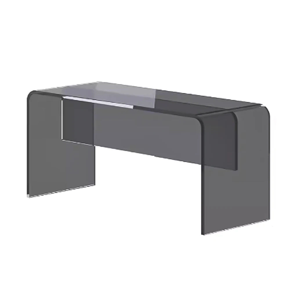 Transparent Acrylic Contemporary Vanity Bench Stools for Living Room Art Deco Restaurant Dining Chair Bedroom Hotel Apartment
