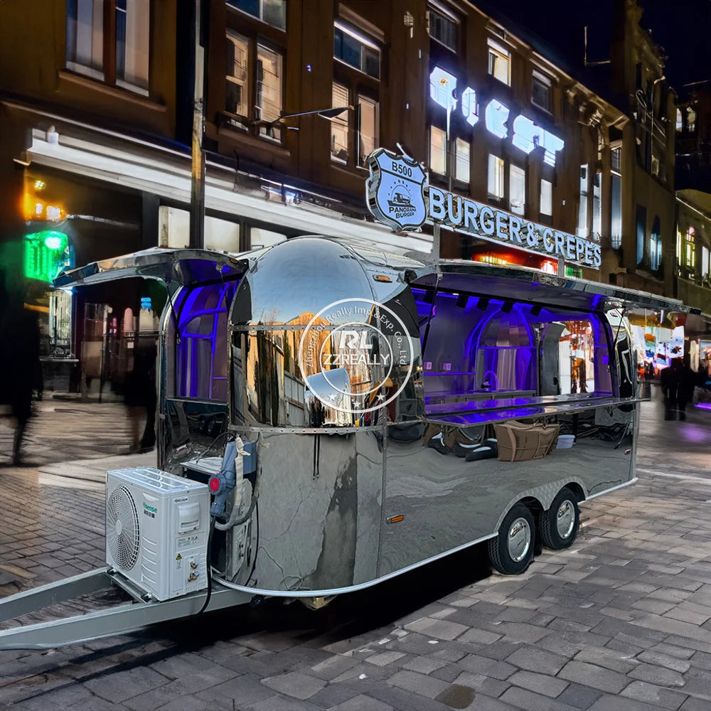 2025 Custom Multi-functional Mobile Stage Exhibition Trailer Catering Mobile Bar Food Trailer Mobile Fast Food Truck Food Shop