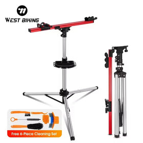 WEST BIKINGSimple Adjustable Home Bike Repair Stand Bicycle Work Stand Maintenance Rack for MTB Road/Folding Bicycles Heavy Duty