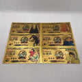 6 Types Japanese Cartoon Spirited-Away No Face Man Anime Gold Banknote Souvenir Gifts and Collection Cards