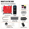 Czech Germany Poland Warehouse Ready Stock 5-8KW Diesel Air Heater All in One with Remote Control and LCD Screen