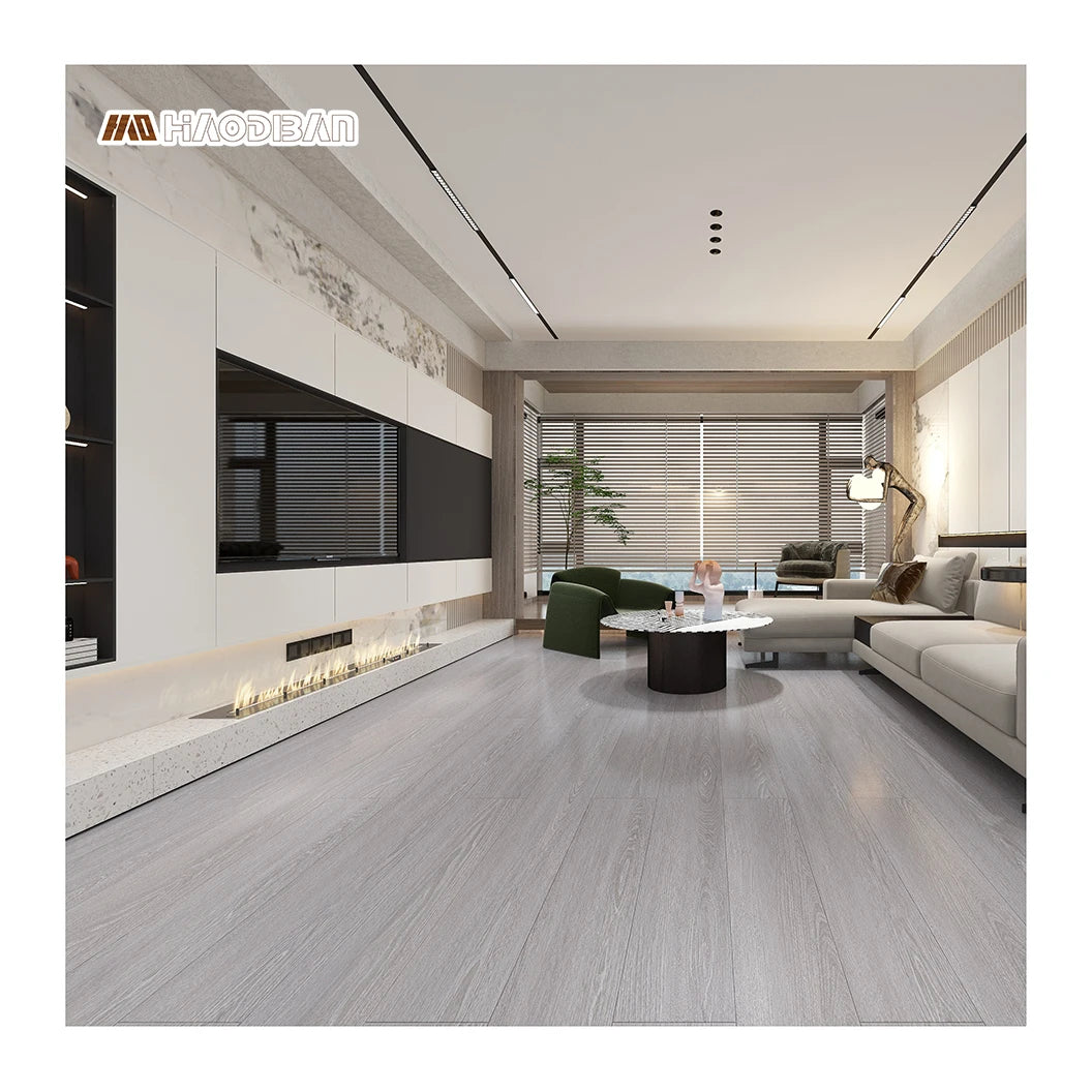 Luxury Waterproof SPC Sheet Flooring 4mm Click Lock Indoor Eco-Friendly Fireproof