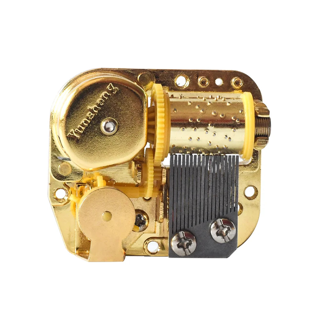 Ever Bright Gold Plating Yunsheng 18 Tone Wind up Music Box Movement Metal Music Box Mechanism