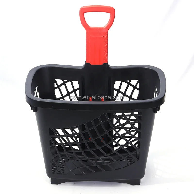 RH-BPR43  560*400*430 /680 mm  43L  New Style Basket Middle Size Rolling Shopping Basket
