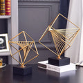 Fashion Design Beauty Metal Gold Expression Luxury  Shape Home Decoration Pieces Table Top Ornament Items