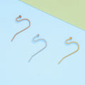 Earring Hooks Ear Wire with Balls and Coils Hypoallergenic Fish Earring Hooks for DIY Jewelry Accessories