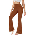 Factory Custom LOGO Boot Cut Casual Breathable Print Women Leggings SEAMED Durable Material Yoga High Waist