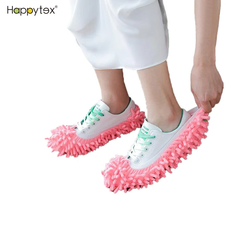High Absorbent Microfiber Mopping for Slippers Home House Reusable Sweeper Cleaning Tool for Dusting and Winter Cleaning