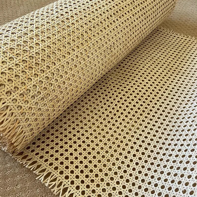 Factory Price 60cm Plastic Rattan Cane Material Wicker Mesh Roll Rattan Cane Webbing Roll with Free Sample