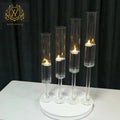 Single Head Hurricane Candlestick Can Be Filled with Water and Float Candles Clear Crystal Glass Candle Holder for Centerpieces