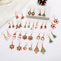 Wholesale in Bulk Fashion Women's Earrings Trendy Jewelry Alloy Gold Christmas Earrings Jewelry