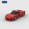Design Cheap Mini Moc Assembled Bricks Red Plastic Abs Sports Car for Boys Car Building Block Sets