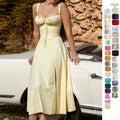 Wholesale 2024 Latest Summer Floral Maxi Dress for Women Adult Girl Leisure Resort Strap Sleeveless Sweet Style Washable Feature