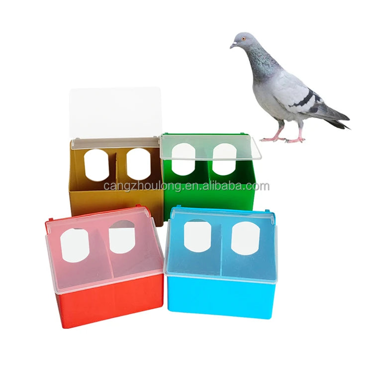 YYX LMB07 Quail Bird Feeder Water Chicken Pigeon Feeder Water Dispenser Drinkers and Feeders Box