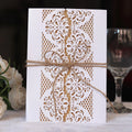 Wholesale White Laser Cut Cards Different Colors Card Match Kraft Envelopes Custom Supplier