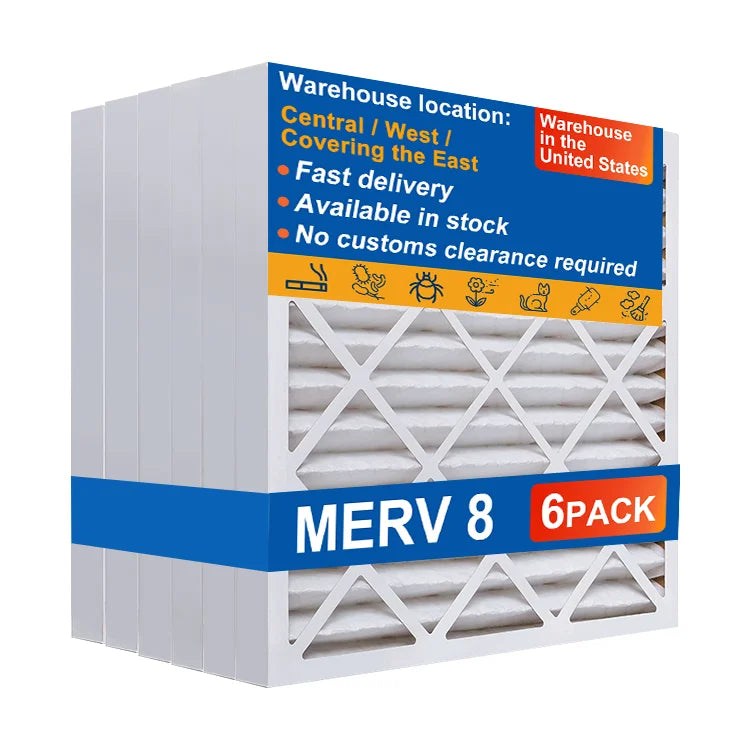 Customized Size MERV 13 Aluminum Frame Pleated AC Furnace Air Filter for HVAC Systems Parts