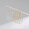 Wholesale Ear Wires 100% 925 Pure Silver Jewelry Open Oval V Shaped Ear Hook for Dangle Earring Making Finding