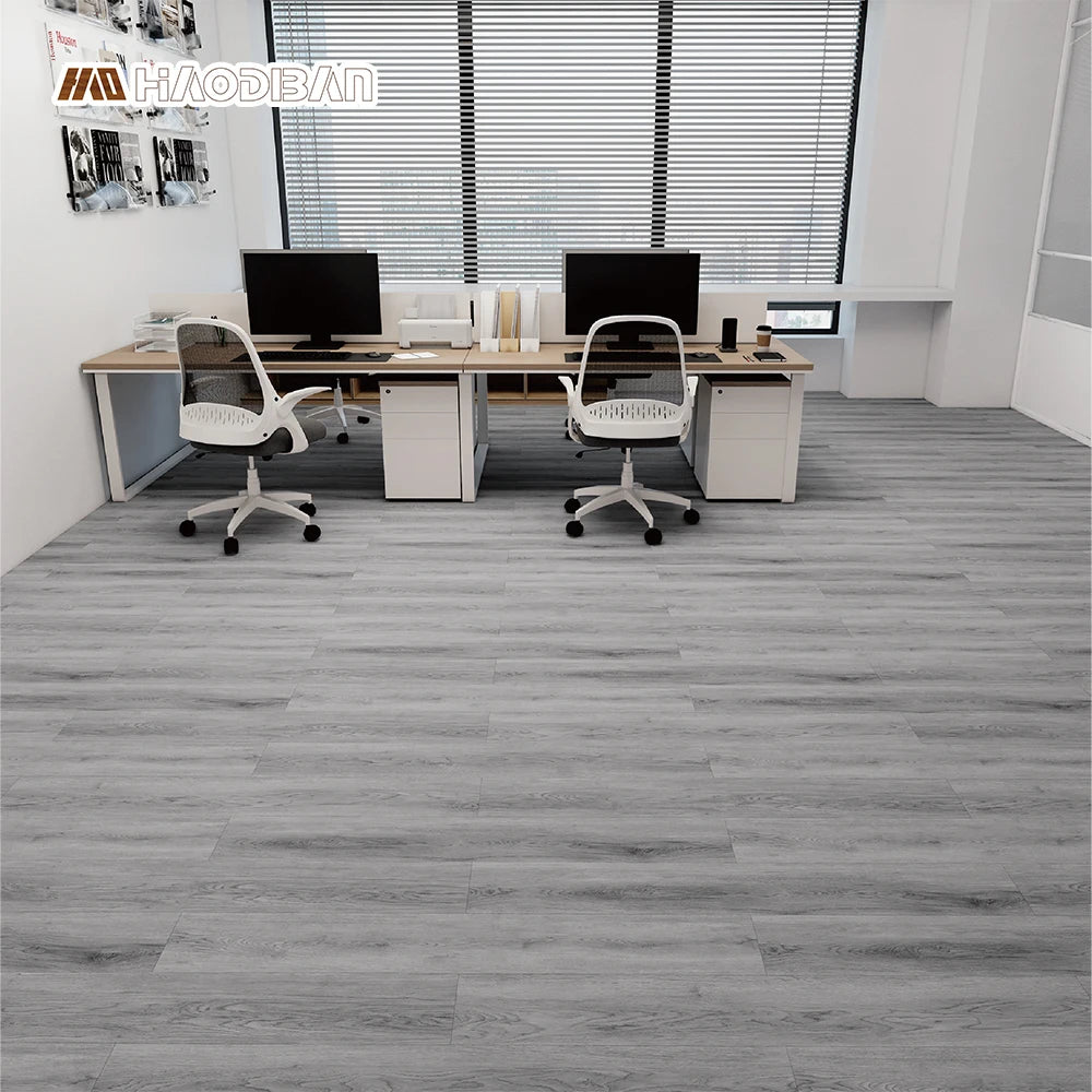 Waterproof Fireproof 6mm 180 X 1220 Groove SPC Click Flooring with IXPE Anti-Slip Graphic Design for Apartment Indoor Use