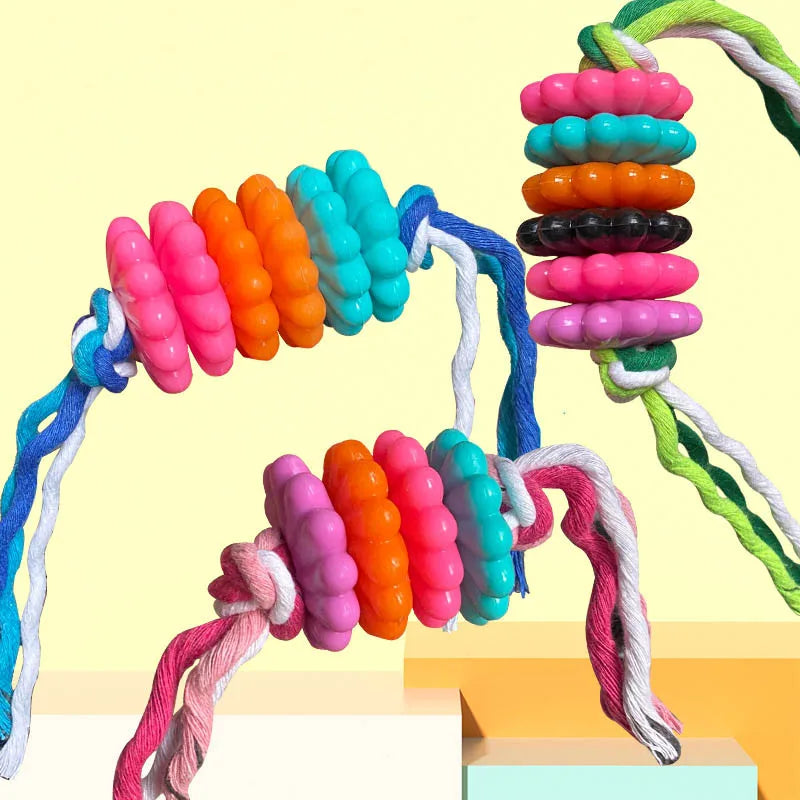Wholesale Pet Products TPR Cotton Rope Dog Toys Chew Dog Interactive Toys