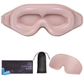 3D Pink Sleepwear Eye Mask Sleeping Reusable 100% Blackout Satin Eye Cover Deep Eyelash Extension Blindfold for Men and Women