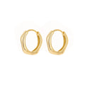 Shescity Light Luxury Minimalist Designer S925 Silver Hoop Earrings Jewelry Gold Plated Huggie Earrings for Women