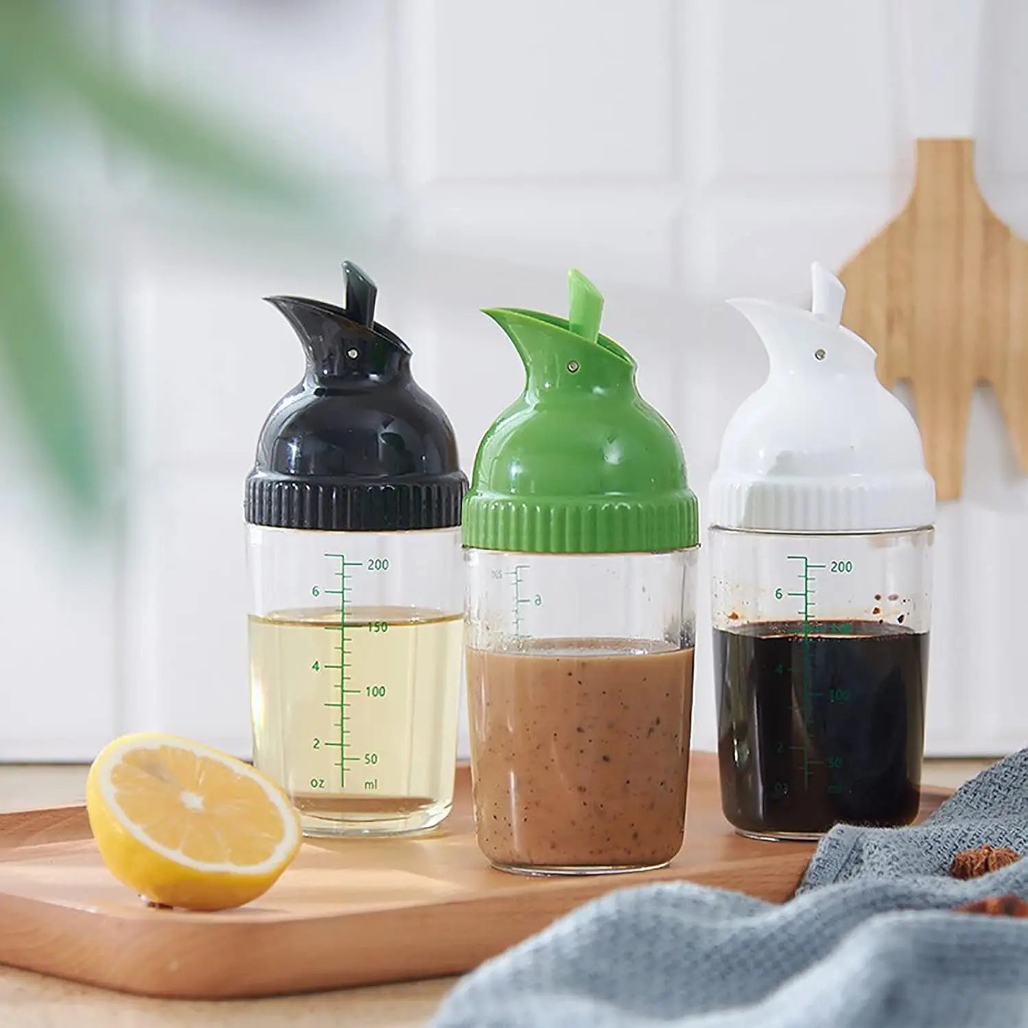 Hot selling kitchen Seasoning container salad dressing mixer Salad Dressing Bottle Salad Dressing Shaker
