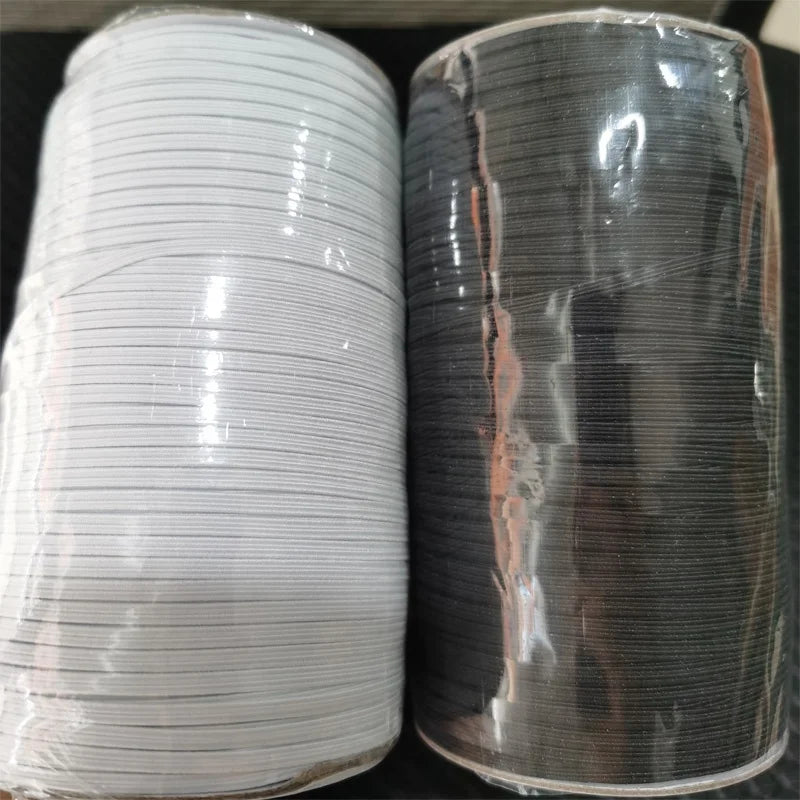1/8 Inch White Polyester Stretchable Wig Band