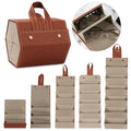 Sunglasses Organizer Box Multi-slot Eyeglasses Storage Folding Portable Glasses Travel PU Leather Case Home Storage