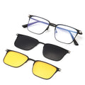 Metal Polarized Anti Blue Light Glasses Fashion Clip on 2 Lens Sunglasses Manufacturer Men 2026