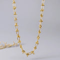 Joolim 18k Gold Plated PVD Chunky Knot Statement Necklace Geometric Link Chain Stylish Stainless Steel Jewelry