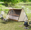 Portable Double-Layer One Bedroom Four-Season Outdoor Camping Tent Rainproof Sun Protection Ripstop Aluminum Steel Poles Canopy