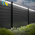 Wpc Wood Grain Garden Fence Wall Panels Outdoor Wpc Composite Fencing Boards Wpc Fence Post Door