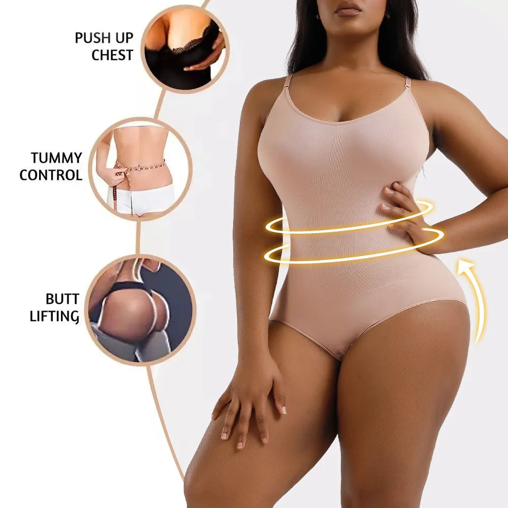 Slimming Bodysuit Women Butt Lifter Shapewear Seamless Waist Tummy Control Body Shaper Bodysuit