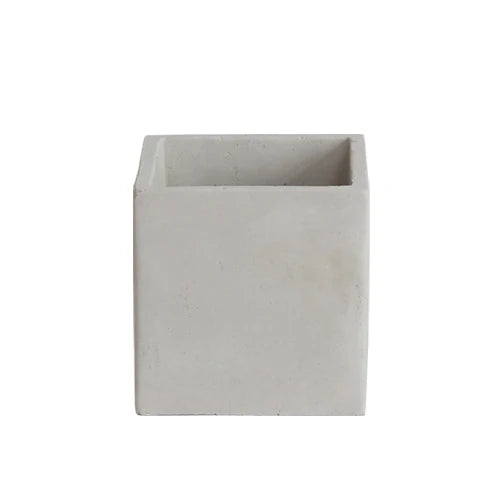 Nordic Simple Style square Shape Cement Flower Pots with Hole for Home Garden Decor