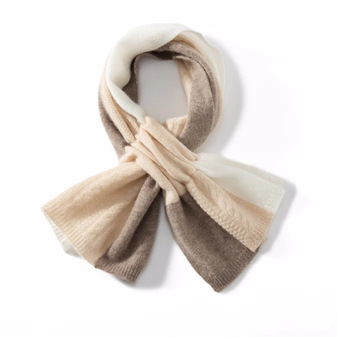 Twisted Knitted Cashmere Scarf Christmas Gift Cashmere Scarf