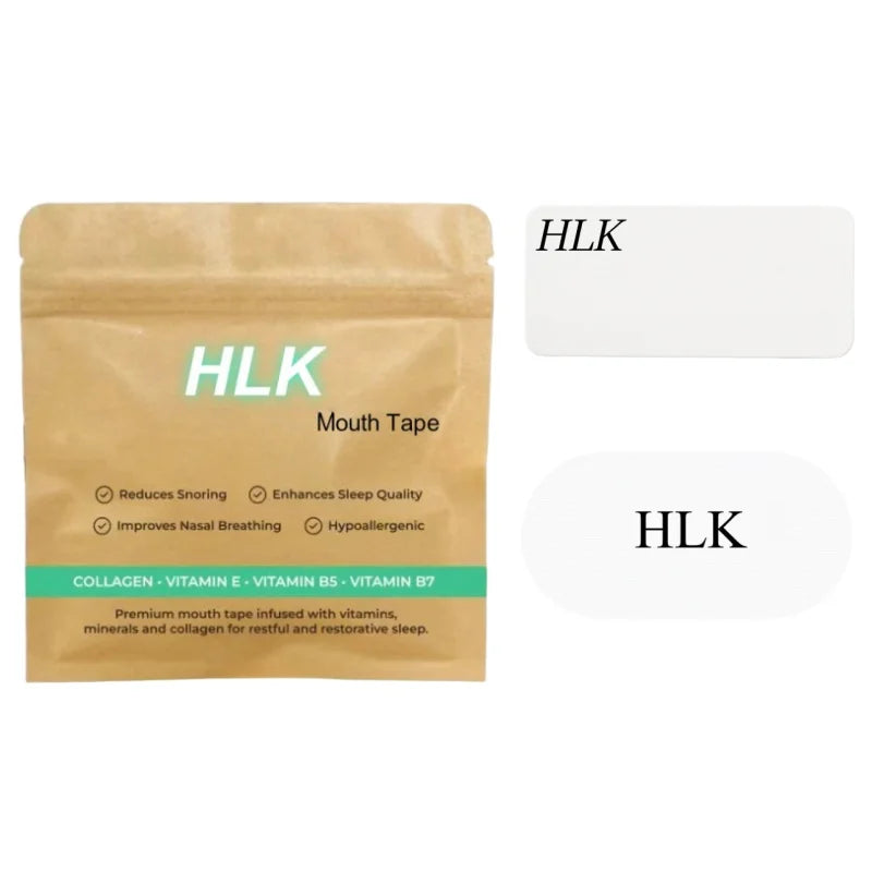 HLK Reusable Infused Vitamins Collagen Mouth Tape With Collagen for Sleeping Hypoallergenic