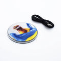 Qualisub Personalized Universal Sublimation Wireless Phone Chargers Custom Logo Fast Charging Pad Sublimation Chargers