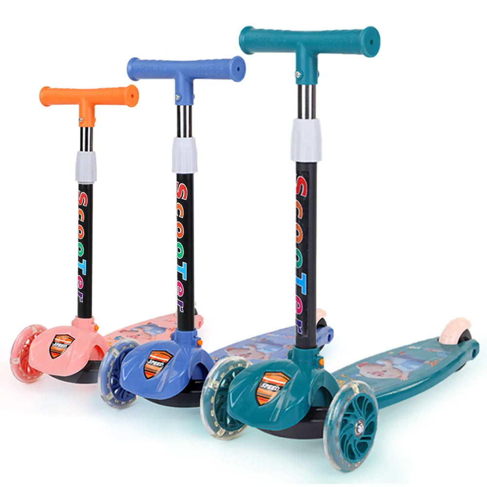 Sport Toys Children's Light up Scooter Kids 3 Wheels Extra-Wide Board Kids' Kick Scooters for Toddlers Girls Boys Gift