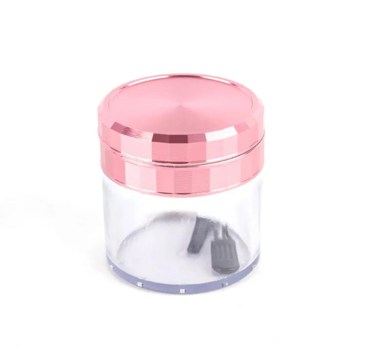 New 2.5 Inch Aluminum Herb Spice Grinder With  Herb Storage Jar Container Smoking Accessories